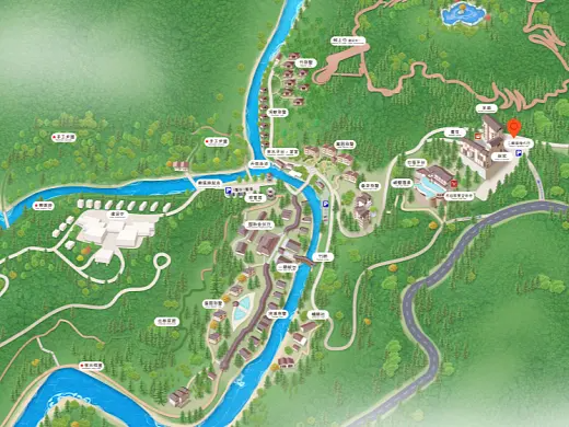 姚安结合景区手绘地图智慧导览和720全景技术，可以让景区更加“动”起来，为游客提供更加身临其境的导览体验。